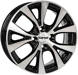 Колесный диск Carwel Талто 6x15/4x100 D54.1 ET46 Черный с полировкой
