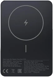 Внешний аккумулятор Xiaomi Super Slim Magnetic Power Bank 5000mAh WPB0507S (черный, международная версия)