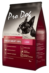 Pro Dog Для собак средних пород с ягненком сухой (3 кг)