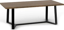 Кухонный стол TMB Loft Мейсон Дуб 1500x600 40 мм (темный орех)