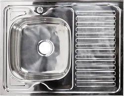 Кухонная мойка AKS Накладная 80x60 левая (полированная) Кухонная мойка AKS Накладная 80x60 левая (полированная)