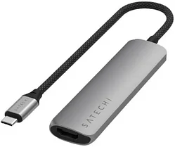 Док-станция Satechi 4-in-1 USB-C Slim Multiport Adapter 4K ST-P4SM (серый) Док-станция Satechi 4-in-1 USB-C Slim Multiport Adapter 4K ST-P4SM (серый)