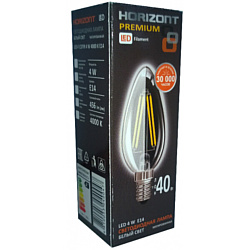 Horizont LED-F E14 C37 4 W 4000 К