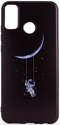 Case Print для Huawei Honor 9X Lite (астронавт на луне)