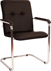 Кресло Белс Rumba Chrome V 450390/V3 (кожзам темно-коричневый) Кресло Белс Rumba Chrome V 450390/V3 (кожзам темно-коричневый)