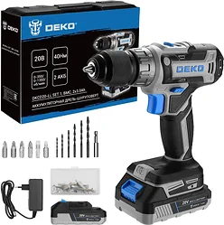 Дрель-шуруповерт Deko DKCD20-Li SET1 083-1117