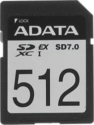 Карта памяти ADATA Premier Extreme SDXC SD 7.0 512GB ASD512GEX3L1-C Карта памяти ADATA Premier Extreme SDXC SD 7.0 512GB ASD512GEX3L1-C