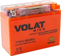 Аккумулятор для мотоцикла VOLAT YTX21L-BS(iGEL) R+ (21Ah) Аккумулятор для мотоцикла VOLAT YTX21L-BS(iGEL) R+ (21Ah)