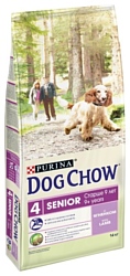 DOG CHOW (14 кг) 1 шт. Senior с ягненком для собак пожилого возраста