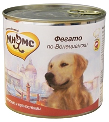 Мнямс (0.6 кг) 1 шт. Фегато по-венециански для крупных пород собак (телячья печень с пряностями)