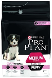 Purina Pro Plan (3 кг) Medium Puppy сanine Sensitive Skin Salmon with Rice dry