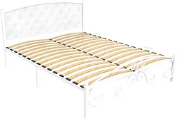 Кровать Князев Мебель Бали 160x190 БИ.160.190.Б (белый муар)
