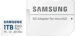 Карта памяти Samsung EVO Plus 2024 microSDXC 1TB (с адаптером)