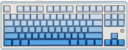 Клавиатура Ajazz AK870 Without Screen white/blue, Ajazz Flying Fish