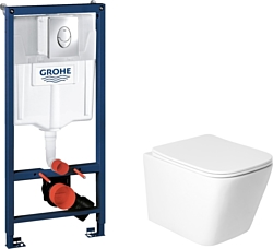 Унитаз Saniteco KW-9004WS + GROHE Rapid SL 38721001