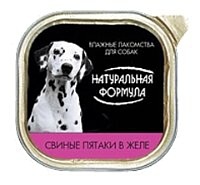 Натуральная Формула Консервы для собак Свиные пятаки в желе (0.3 кг) 1 шт.
