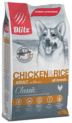 Blitz (2 кг) Adult Dog Chicken & Rice All Breeds dry