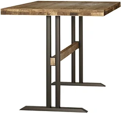 Кухонный стол Buro7 Двутавр 110 (классика, дуб натуральный/черный) Кухонный стол Buro7 Двутавр 110 (классика, дуб натуральный/черный)