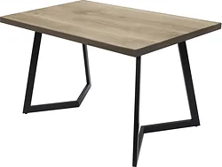 Кухонный стол Buro7 Уиллис 150 (классика, дуб беленый/черный)