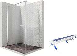 Душевой уголок Ambassador Set 10011104L-ST4 Душевой уголок Ambassador Set 10011104L-ST4