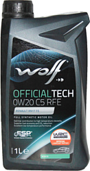 Wolf OfficialTech 0W-20 C5 RFE 1л