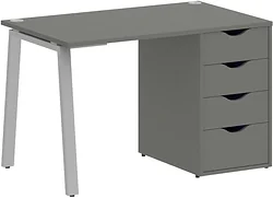 Стол для работы Riva Home Office VR.SP-3-118.4.A Silver (металлик) Стол для работы Riva Home Office VR.SP-3-118.4.A Silver (металлик)