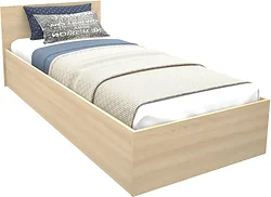 Кровать МДК КР9 80x200/700x952x2032 (дуб млечный) Кровать МДК КР9 80x200/700x952x2032 (дуб млечный)