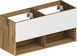 Тумба под умывальник ЗОВ Кито-2 120 под столешницу (аттик/белый матовый)