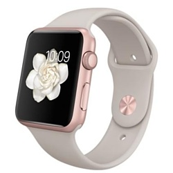 Apple Watch Sport 42mm Rose Gold with Stone Sport Band (MLC62)