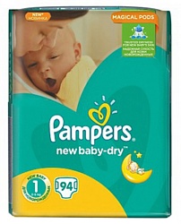Pampers New Baby-Dry 1 Newborn (94 шт.)