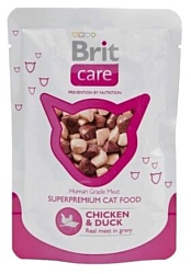 Brit (0.08 кг) 24 шт. Care Chicken & Duck