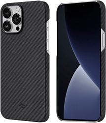 Pitaka MagEZ Case 2 для iPhone 13 Pro Max (twill, черный/серый)