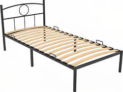 Кровать Князев Мебель Люмия 90x190 ЛЯ.90.190.Ч (черный муар)