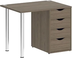 Стол для работы Riva Home Office VR.SP-3-98.4 Silver (вяз благородный)