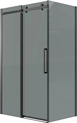 Grossman Classic 110x90x195 120.K33.04.1190.21.10 (черный матовый/тонированное стекло)