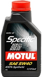 Motul Specific 505 01 502 00 505 00 5W-40 1л