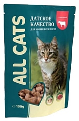 ALL CATS Пауч с говядиной (0.1 кг) 1 шт.