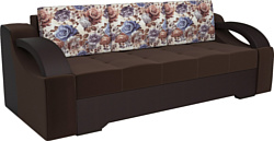 Мебель-АРС Статус №2 (микровелюр/экокожа, коричневый люкс/коричневый)