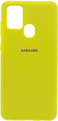 EXPERTS Original Tpu для Samsung Galaxy A21s с LOGO (желтый)
