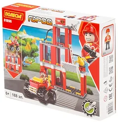 Конструктор Полесье Город 81896 Пожарная часть