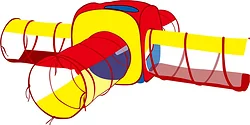 Палатка Pituso Квадрат + 4 туннеля J1088H (100 шаров)