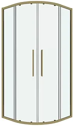 Душевой уголок Grossman Cosmo 100x100x195 301.K33.02.1010.32.00 (золото сатин/прозрачное стекло)