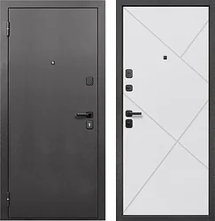 Металлическая дверь Guard 86x205x7 левая (серебристый/белый матовый) Металлическая дверь Guard 86x205x7 левая (серебристый/белый матовый)