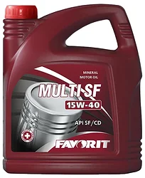 Моторное масло Favorit Multi SF 15W-40 5л Моторное масло Favorit Multi SF 15W-40 5л