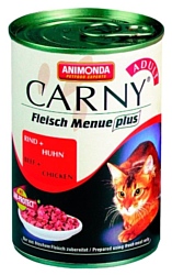 Animonda Carny Fleisch Menue plus Adult для кошек с говядиной и курицей (0.4 кг) 1 шт.