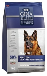 Gina Elite (15 кг) Grain Free Adult Dog Duck, Sweet Potato & Orange
