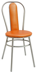 Фабрика стульев Премьер (оранжевый/серебристый)