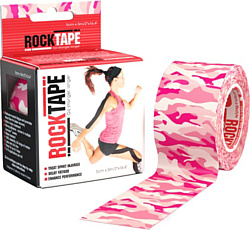 RockTape Design 5 см x 5 м (камуфляж розовый)