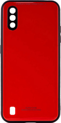 Case Glassy для Samsung Galaxy M01 (красный)
