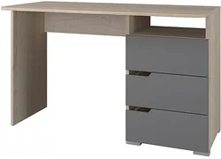 Стол для работы Горизонт Анталия 1200 (дуб сонома/графит софт)